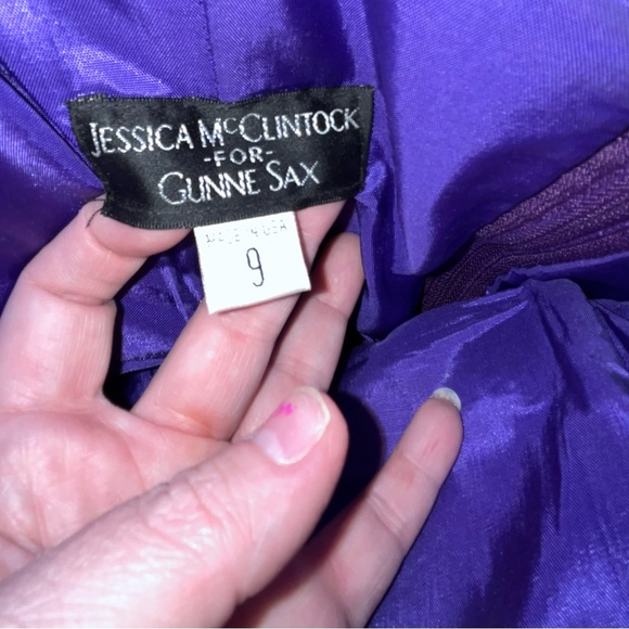 Jessica McClintock purple  Strapless Dress - Picture 2 of 9